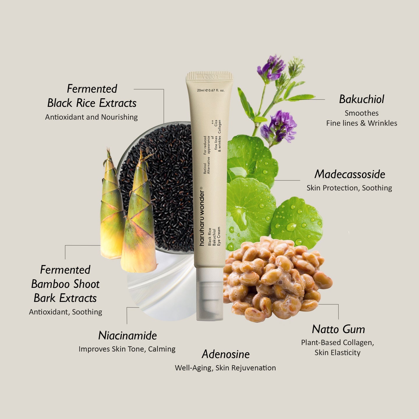 Black Rice Bakuchiol Eye Cream - 20 ml