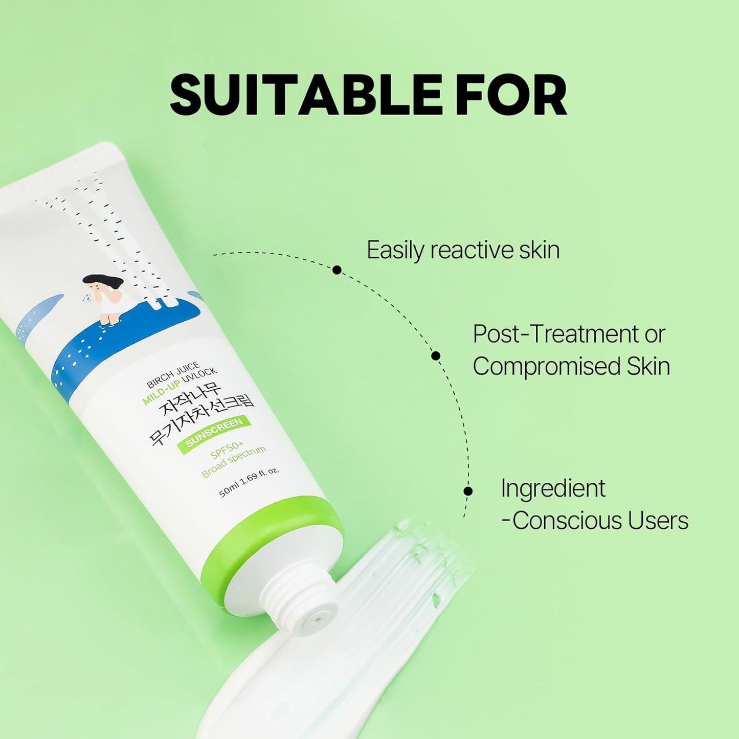 Birch Mild-Up Sunscreen UVLock SPF 50+ Broad Spectrum