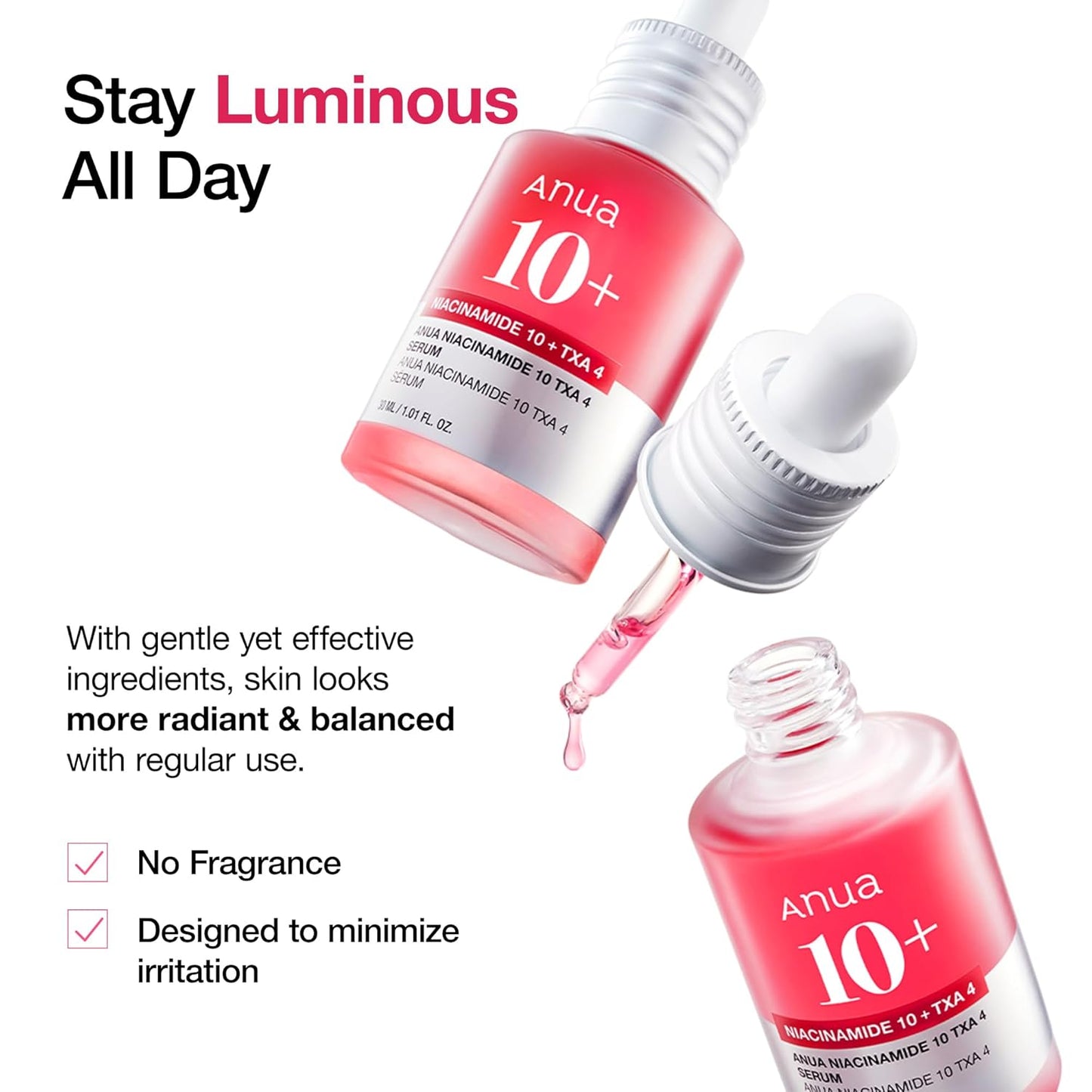 Serum zur Korrektur von Pigmentflecken mit 10 % Niacinamid und 4 % TXA – 30 ml